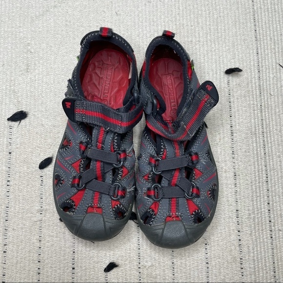 Merrell Hydro Hiker Water Red Sandal Youth 12 - Picture 4 of 11